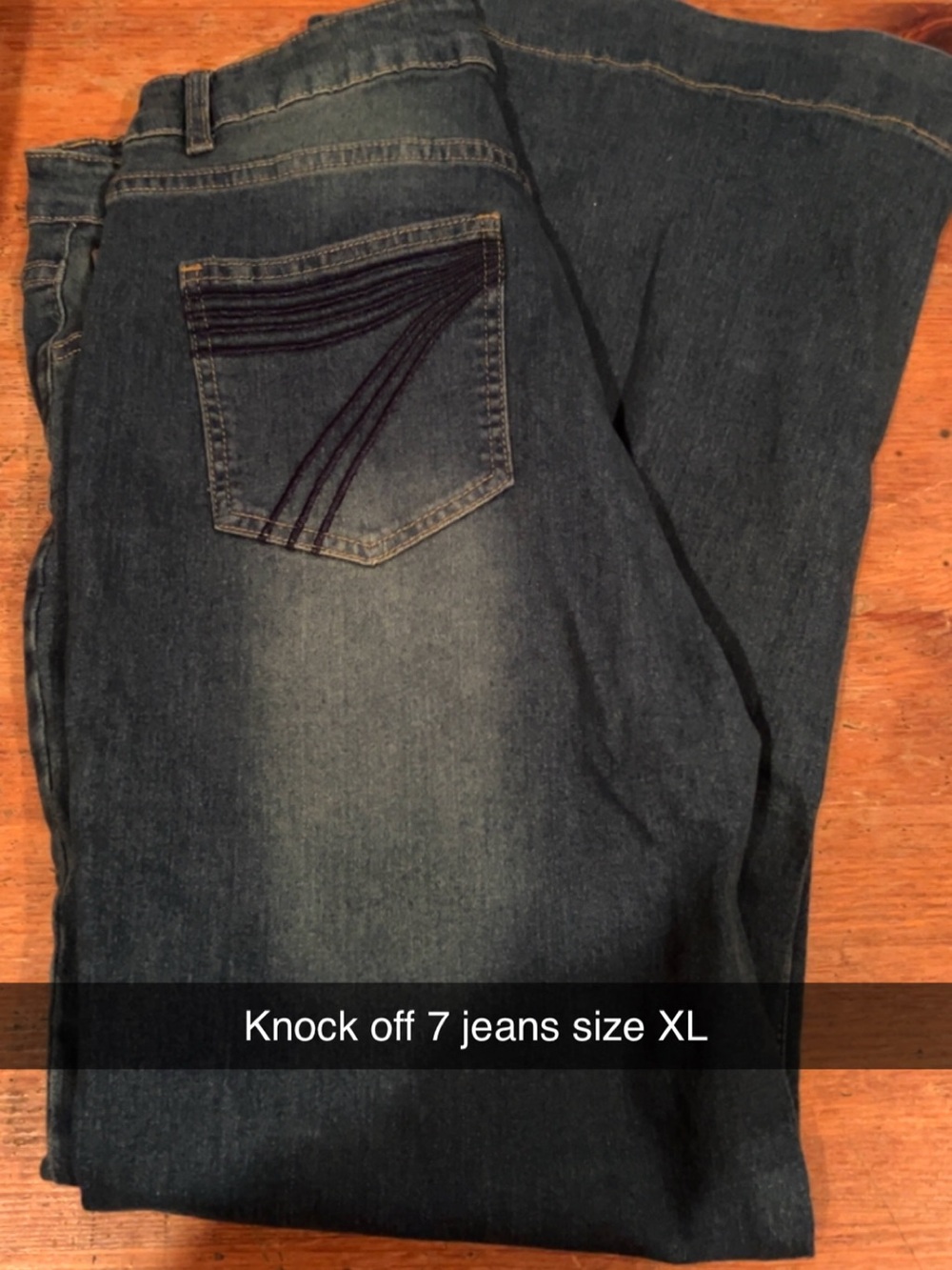 Woman’s Dark Blue Denim Jeans - Classic Straight Fit